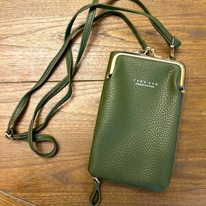 Green Crossbody Bag by Carr Ken